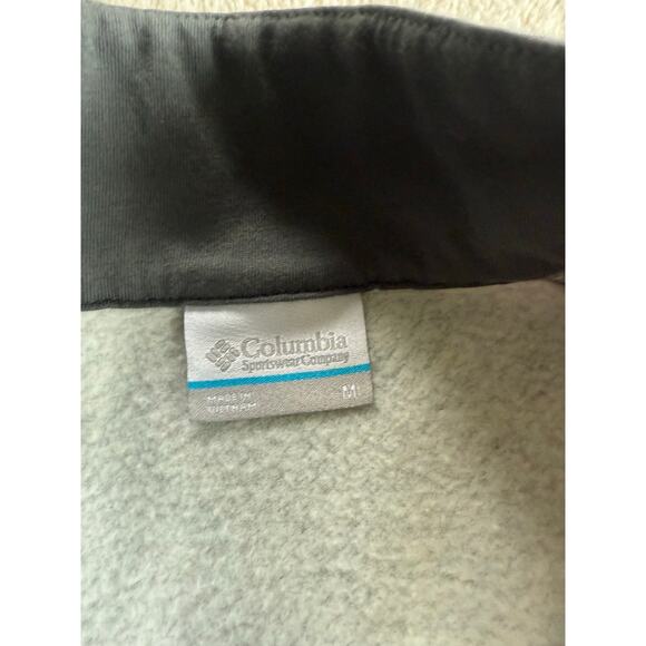 Columbia Gray Pullover 1/4 Zip Size M - Picture 5 of 5